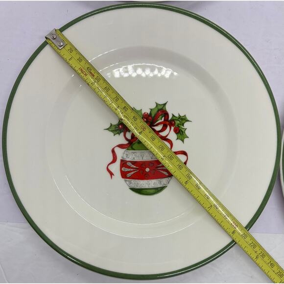 Christopher Radko Holiday Celebration Christmas Ornaments Canapé Plates 6” - Picture 3 of 5